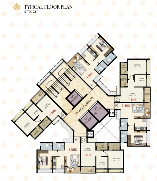 Sai Prerna Typical Floor Plan